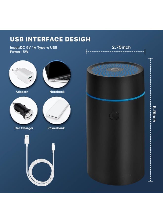 Mini Ultrasonic Car Diffuser, USB Aroma Air Freshener, Portable Essential Oil Humidifier for Car & Hotel - Image 2