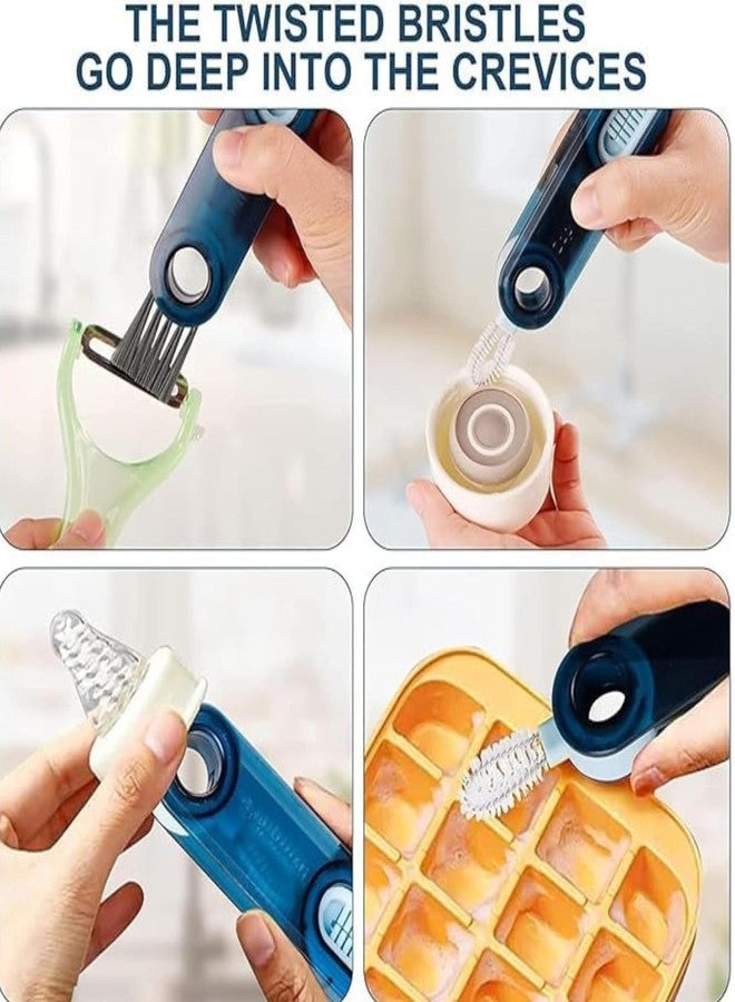 ASHMEN 3 in 1 Multifunctional Water Bottle Cleaning Brush Used for Bottle Cap, Cup Cleaner Brush | 1 PCS Long Handle Silicone Bottle Cleaning Brushes, Perfect for Baby Bottles, Water Bottles, Glasses - Image 5