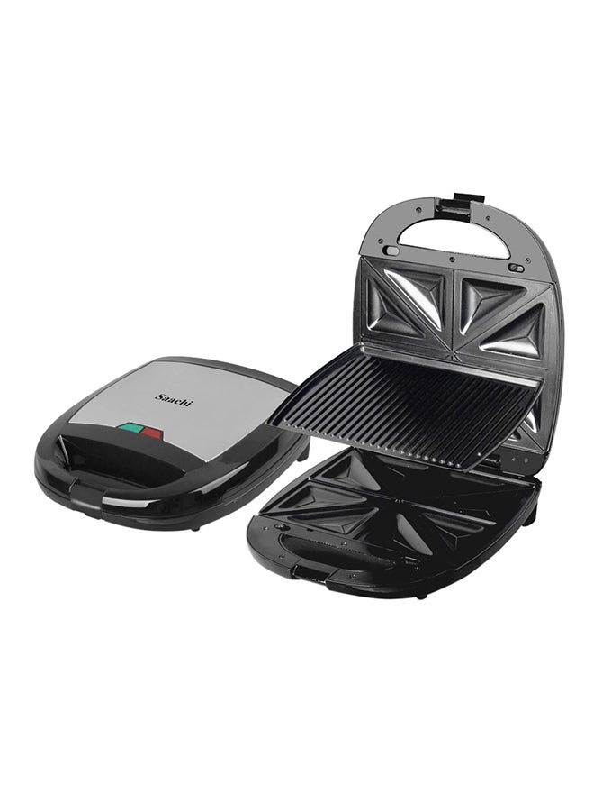 Saachi 2-In-1 Grill And Sandwich Maker NL-2M-1544 Black - Image 1
