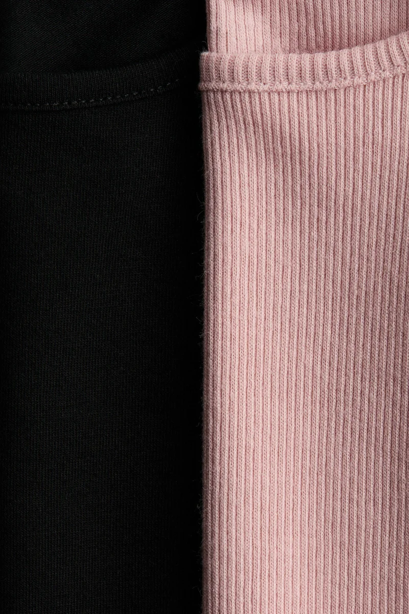 H&M 2-pack frill-trimmed jersey tops