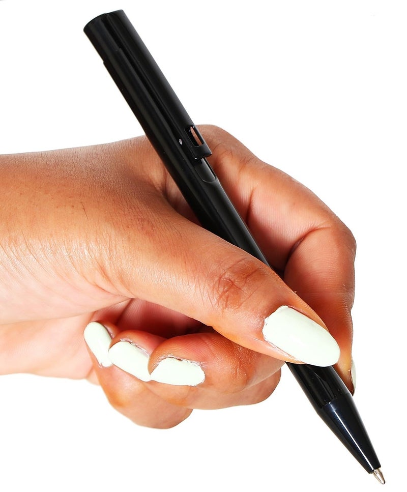 worison Elegant Slim Metallic Retractable Ballpoint Pens Smooth, Sturdy Ideal for Gifting (Black, Pack of 1) - Image 3
