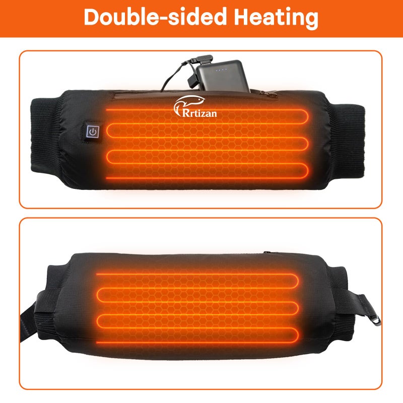 Rrtizan Heated Hand Warmer Pouch,Hand Warmers Poucn with 3 Levels Heating, Ideal for Football, Camping,Hunting, Portable and Waterproof Football Hand Warmer Hand Muff (No Power Bank) - Image 4
