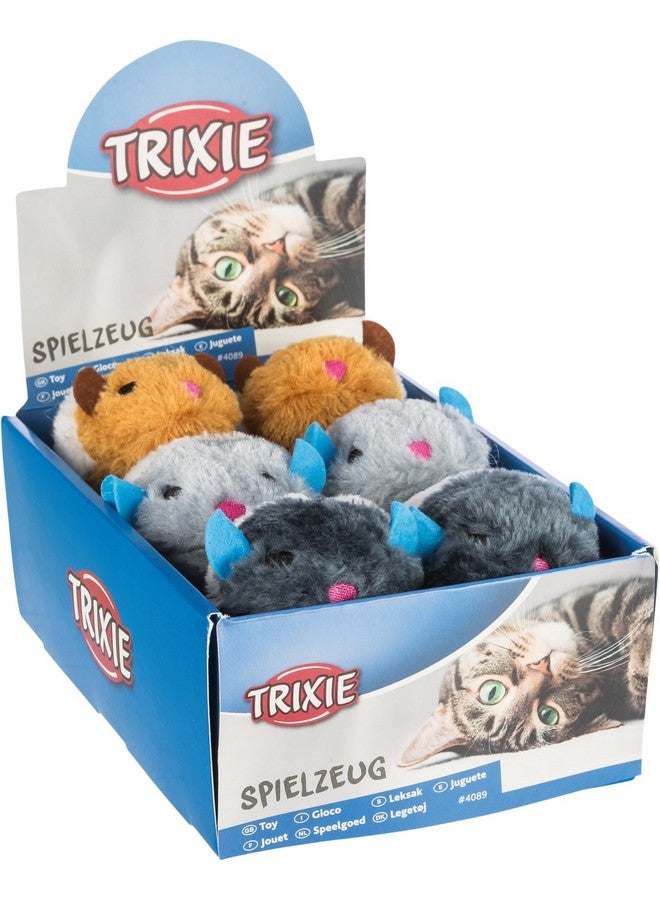 تريكسي مجموعة متنوعة من ألعاب القطيفة المتلوية للقطط تساعد في اللعب والمضغ وتشجيع الترابط - Image 3