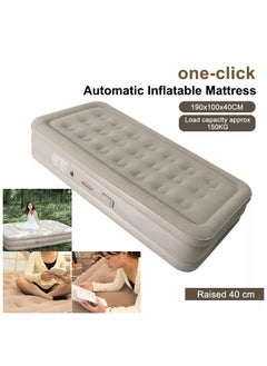 Generic Outdoor Camping Waterproof Air Mattress Fast Auto Inflatable Bed Portable Home Inflatable Sofa Bed Built-in Electric Pump Inflatable Outdoor Mat for Tent Camping Car Truck  - Image 1