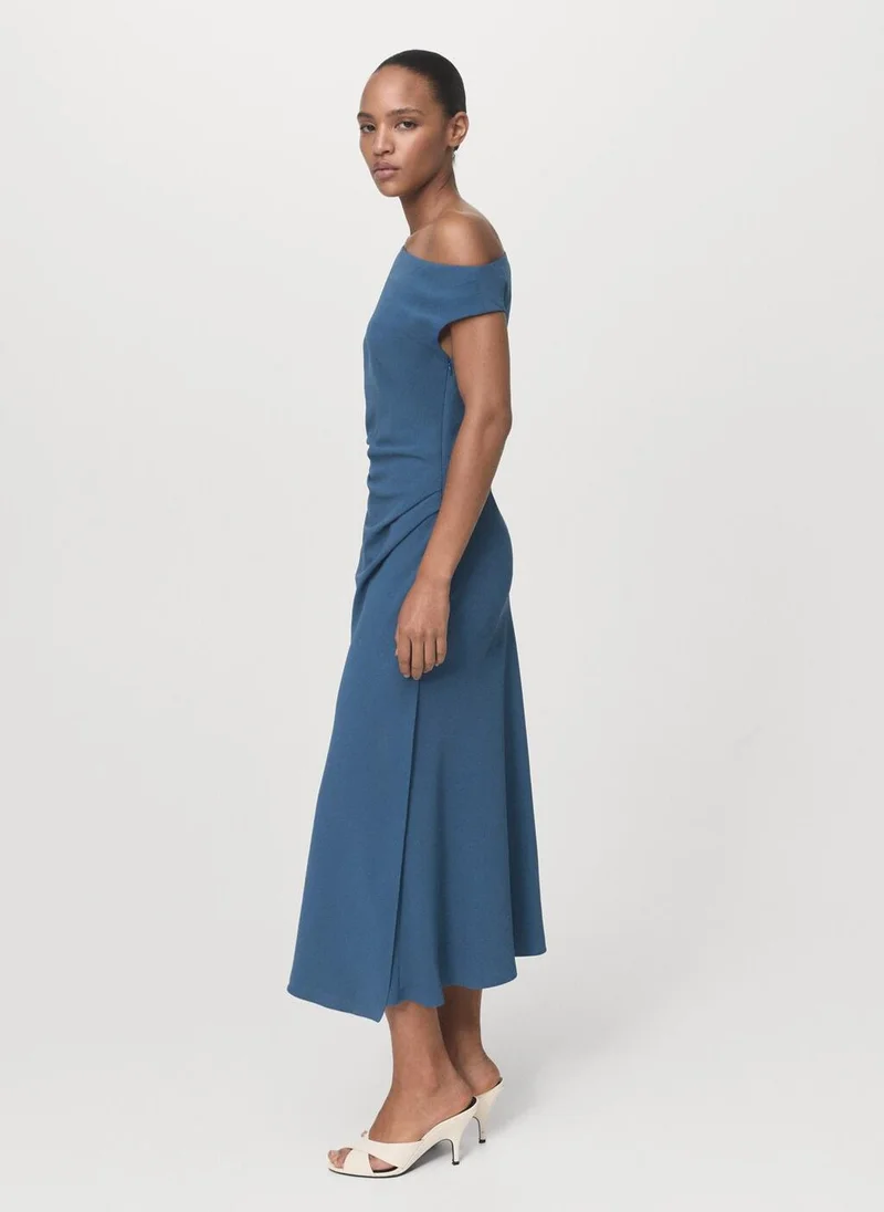 MANGO Asymmetrical midi-dress