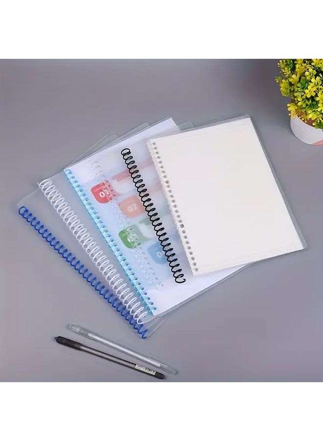 Transparent 11mm 10Pcs PVC Coil Binding Rings For A4 A5 B5 Books - Image 3