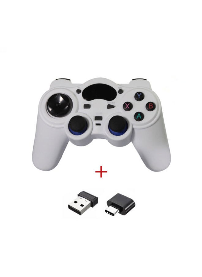 Generic Wireless 2.4G Android Game Controller For TV Computer PC360 TVBOX STEAM ABS Material USB Interface Entry Level Handle-Product Color:Red MICRO OTG  - Image 4