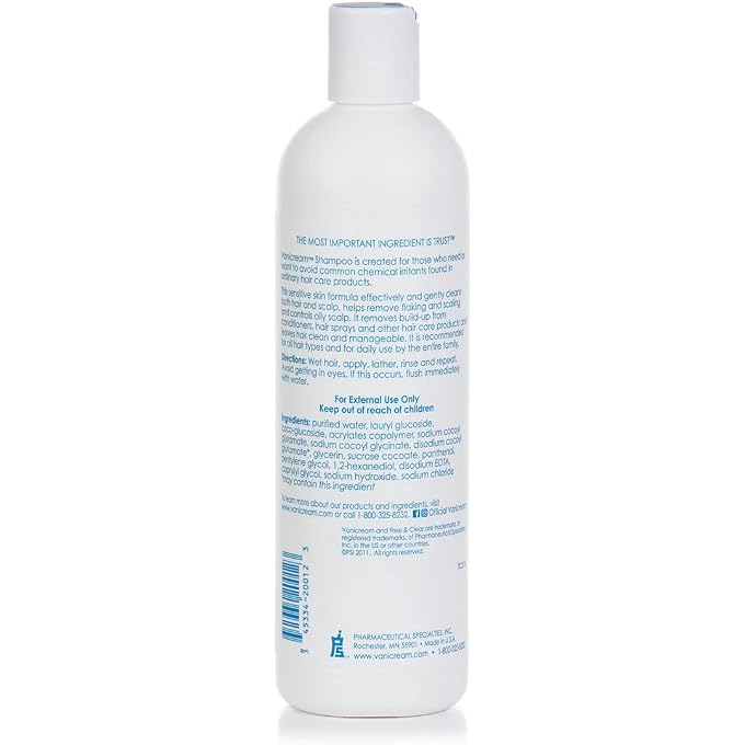 Vanicream Free & Clear Hair Shampoo | Fragrance, Gluten and Sulfate Free | For Sensitive Skin | 12 Ounce - Image 2