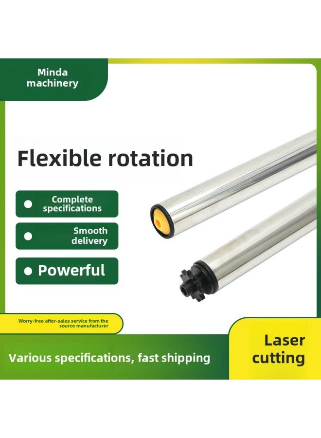 Stainless Steel Sprocket Roller Conveyor Belt Rubber-coated Unpowered Roller Multi-joint Belt Gear Synchronous Wheel Sprocket Roller-Specifications:1  - Image 2
