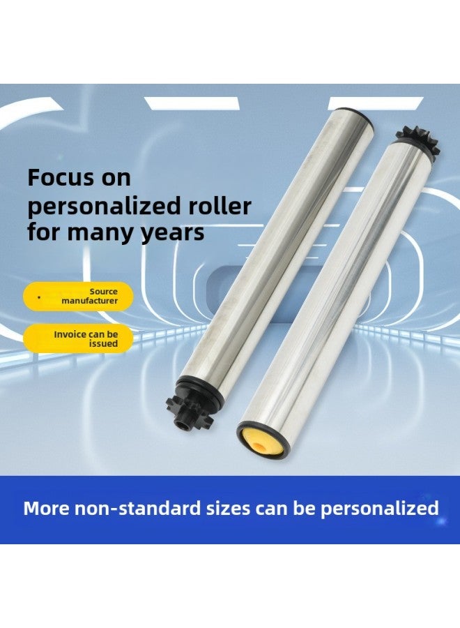 Stainless Steel Sprocket Roller Conveyor Belt Rubber-coated Unpowered Roller Multi-joint Belt Gear Synchronous Wheel Sprocket Roller-Specifications:1  - Image 3