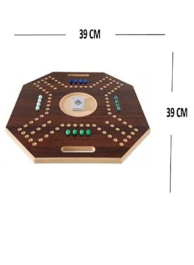 Funz Royal Jackaroo Board And Card Games Set With 16 Marble Stones Durable Sturdy - Image 1