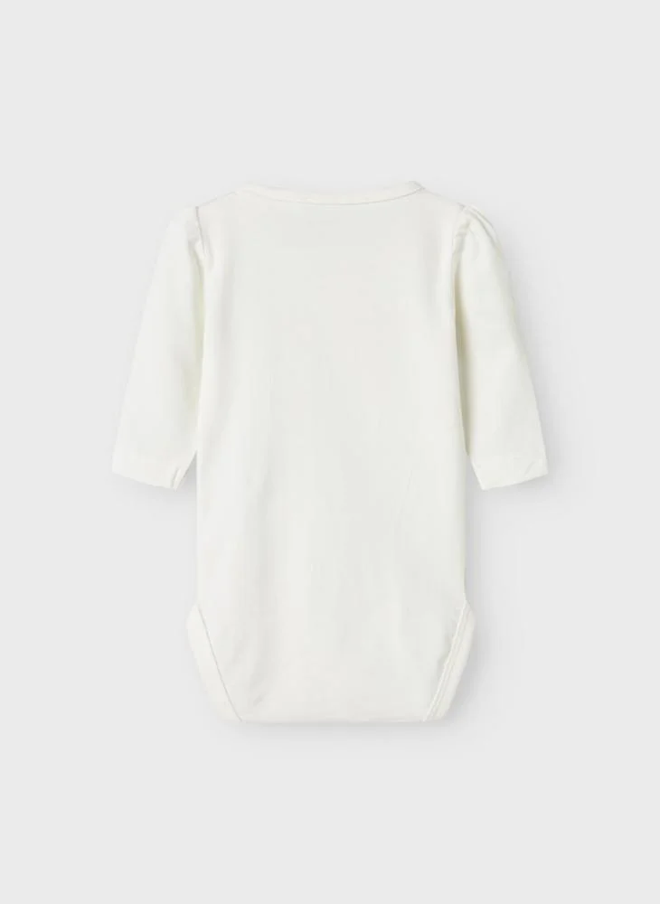 نيم ات Kids Nbfkinin Heart Printed Bodysuit