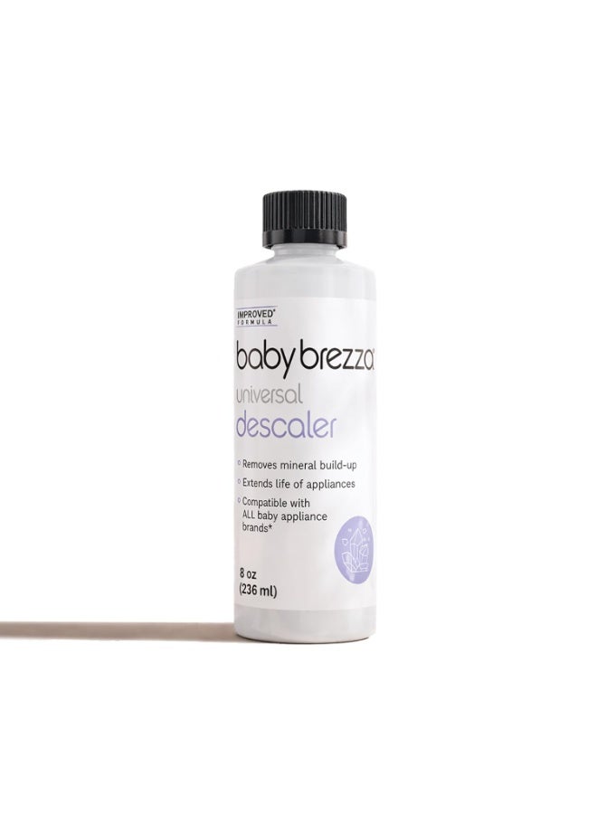 Baby Brezza Descaler 8 oz. Made in USA. Universal Descaling Solution for Baby Brezza and other baby appliances. Removes mineral build-up and extends your machineâ€™s lifespan - Packaging May Vary - Image 1