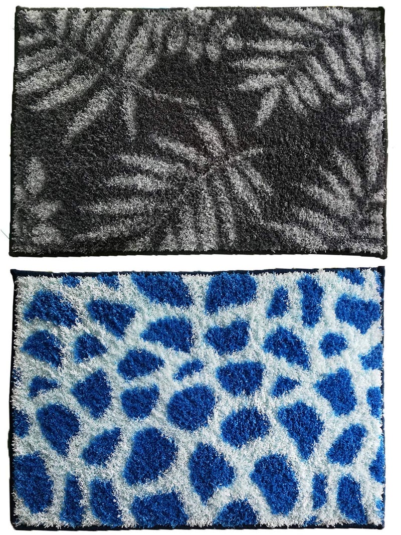 Athom Trendz Soft Anti Slip Easy Home Bath Mat, 38 X 58 Cm, Multicolour - Image 2