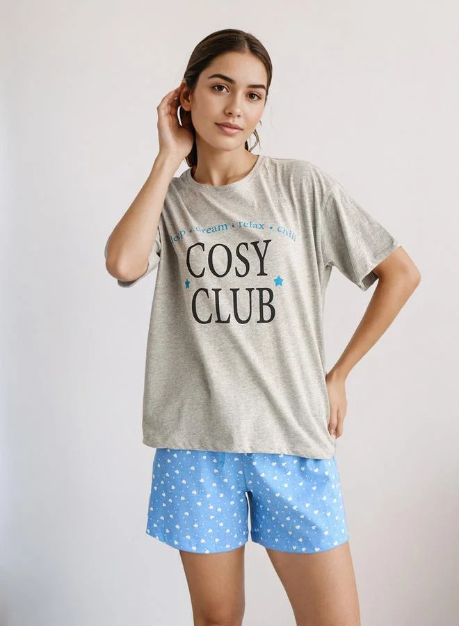 Splash FAV Pyjama Short Set T-shirt and Shorts Cotton