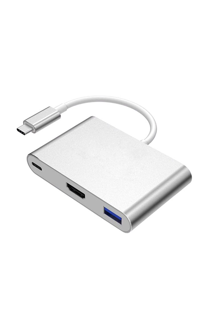 TYPE-C TO HDMI 3 IN 1 ADAPTER (HDMI+USB3.0+TYPE-C) - Image 1