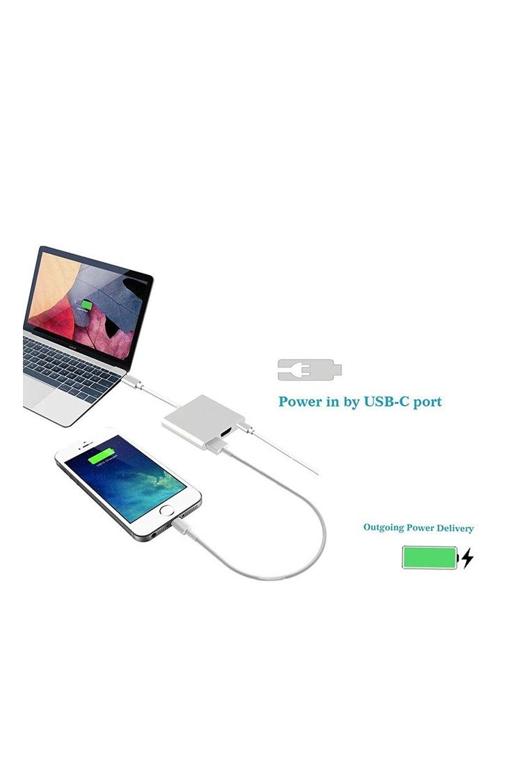 TYPE-C TO HDMI 3 IN 1 ADAPTER (HDMI+USB3.0+TYPE-C) - Image 5