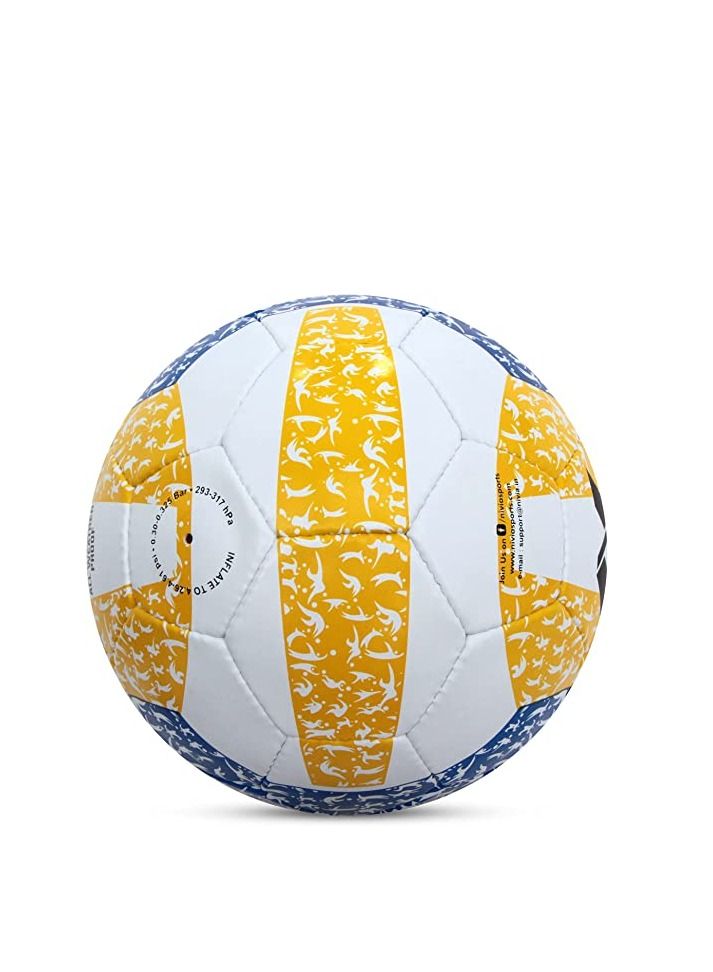 Nivia Classic Rubber Volleyball | Size: 4 | Material: Rubber | Ideal for Training/Match | 32 Panels | Hand Stitched Construction | Bladder Butyl | Suitable for: All Indoor Surface  - Image 3
