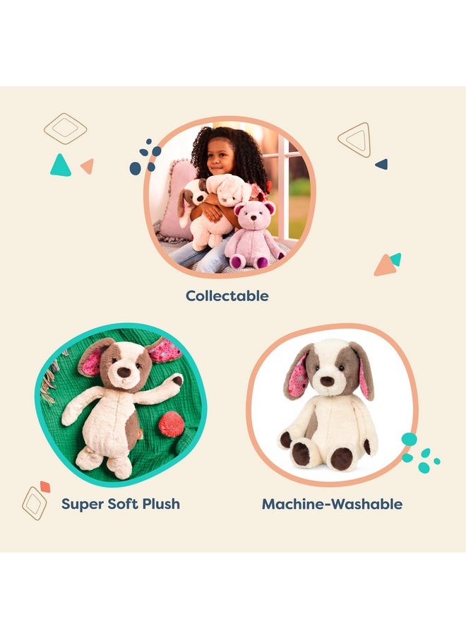 بي. تويز B. Softies 12 بوصة من القطيفة على شكل كلب قابل للاحتضان، لعبة حيوانات محشوة ناعمة ومحبوبة من القطيفة، قابلة للغسل للأطفال الرضع والأطفال الصغار والأطفال Happy Hues Cupcake Pup من عمر 0 أشهر فما فوق  - Image 3