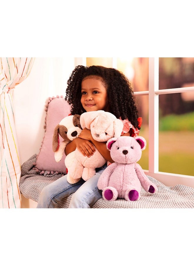 بي. تويز B. Softies 12 بوصة من القطيفة على شكل كلب قابل للاحتضان، لعبة حيوانات محشوة ناعمة ومحبوبة من القطيفة، قابلة للغسل للأطفال الرضع والأطفال الصغار والأطفال Happy Hues Cupcake Pup من عمر 0 أشهر فما فوق  - Image 2