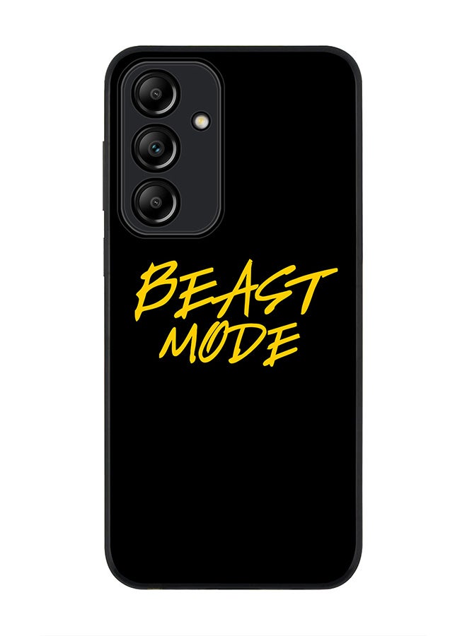 Stylizedd Rugged Black Edge Case for Samsung Galaxy A55, Slim fit Soft Case Flexible Rubber Edges Anti Drop TPU Gel Thin Cover -  Beast Mode - Image 1