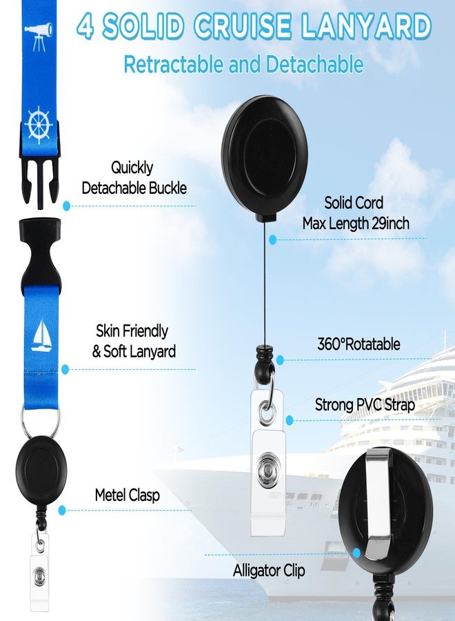 FACULX Cruise Must Haves Includes Cruise Luggage Tags, Cruise Lanyard, Waterproof Phone Bags, Travel Clothesline, Portable Backpack, Towel Clips, Power Strip for Carnival Essentials Kit (Black and Blue) - Image 5