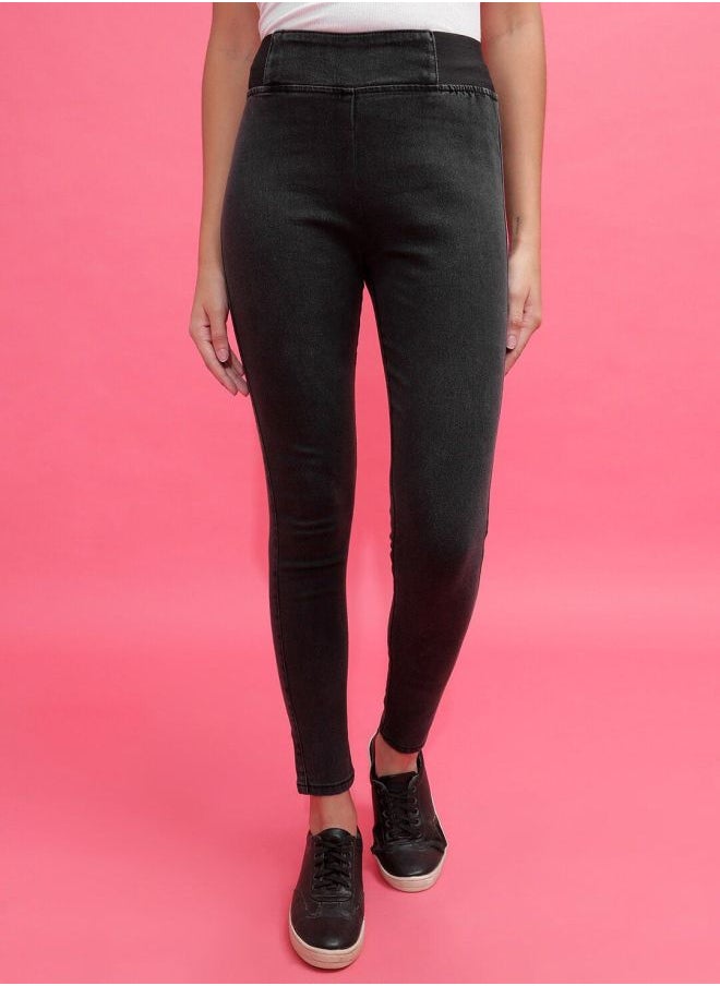 Freehand - Women Super Skinny Solid High-Rise Denim Jeggings - Image 1
