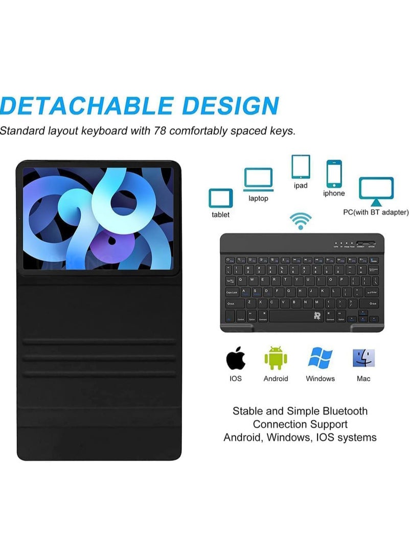 روك بو حافظة لوحة المفاتيح Xiaomi Redmi Pad SE للكمبيوتر اللوحي Redmi Pad SE غطاء مغناطيسي قابل للفصل لاسلكي باللغتين العربية والإنجليزية حافظات لوحة المفاتيح Xiaomi Redmi Pad SE (11 بوصة) 2023  - Image 2