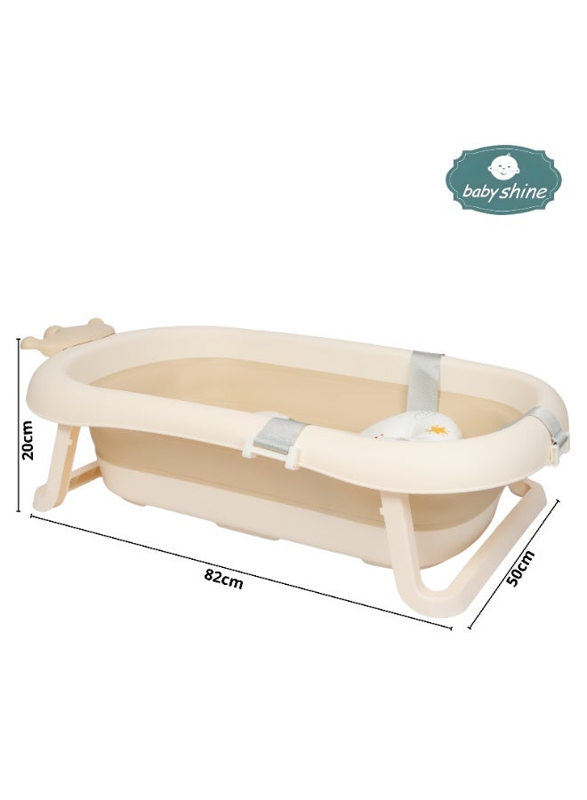 بيبي شاين مروش استحمام للأطفال 5 في 1 قابل للطي بتصميم امن وسهل التخزين لحديثي الولادة - Image 1