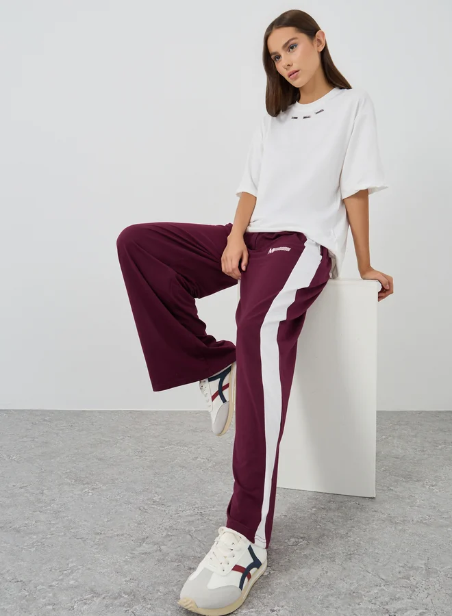 تايك تو Take Two Side Panel Elasticated Waistband Loose Fit Joggers