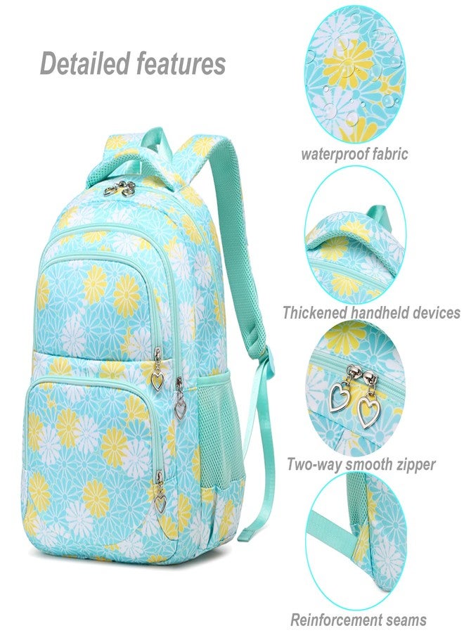 ZHIERNA School Backpack Girls Teenager School Backpack Women's School Bag Kids School Bag with Lunch Bag Pen Bag Set for Teenager Girls Primary School - Image 5