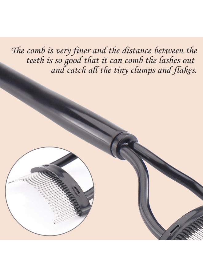 MOMENT Eyelash Comb - Eyelash Separator Tool Metal Teeth Lash Comb - Eye Lash Comb Separator Tool Eyebrow Eyelash Brush Mascara Comb Arc Design Girls And Women Lash Comb For Eyelash  - Image 5