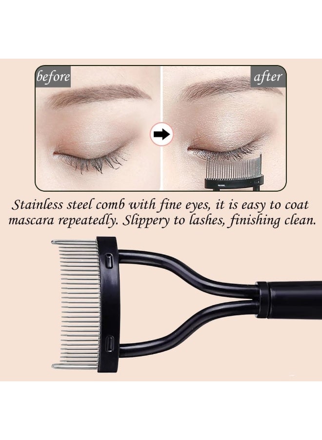 MOMENT Eyelash Comb - Eyelash Separator Tool Metal Teeth Lash Comb - Eye Lash Comb Separator Tool Eyebrow Eyelash Brush Mascara Comb Arc Design Girls And Women Lash Comb For Eyelash  - Image 4
