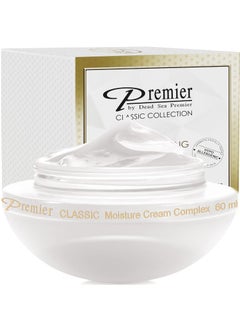 Premier by Dead Sea Premier Premier Dead Sea Classic moisture complex cream normal to dry skin sensitive skin AntiAging to Smooth Wrinkles Lightweight Nongreasy Facial Cream Vitamin A  E Ginkgo 24 FLoz 