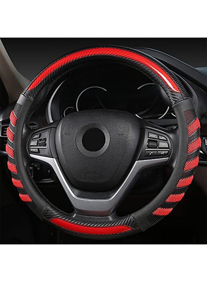 Car Steering Wheel Cover Anti-Slip and Comfortable Grip with 3D Honeycomb - Image 1