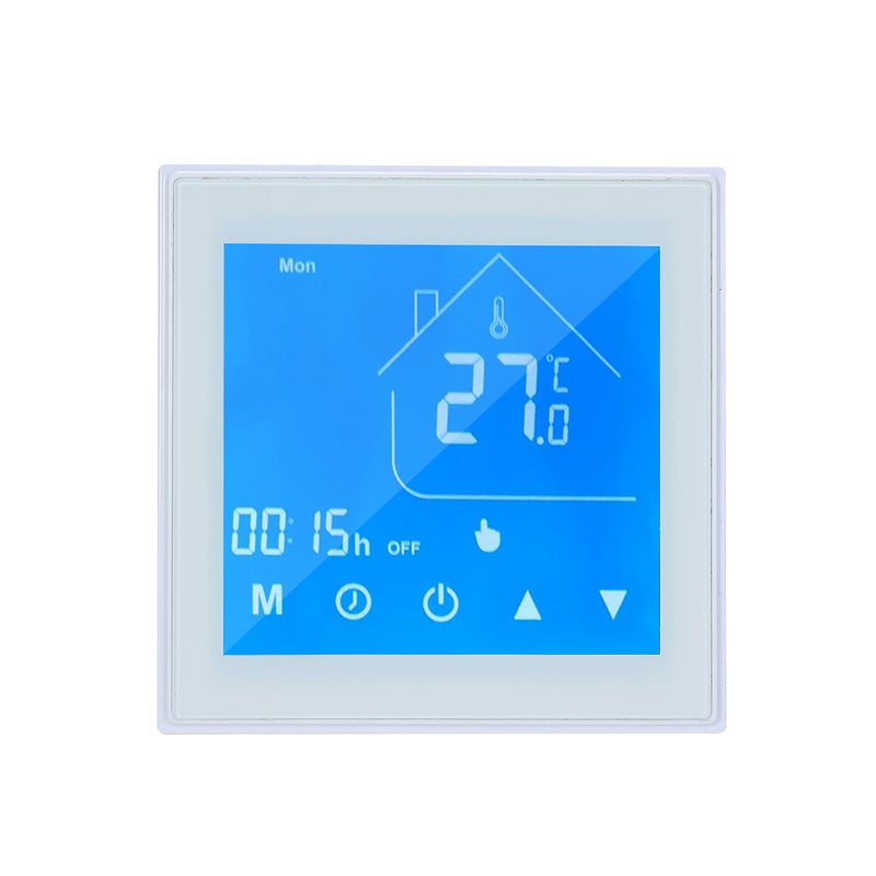 WiFi Smart Thermostat Temperature Controller LCD Display Week Programmable for Electric Underfloor Heating Tuya APP Control Compatible with Google Home - Image 1