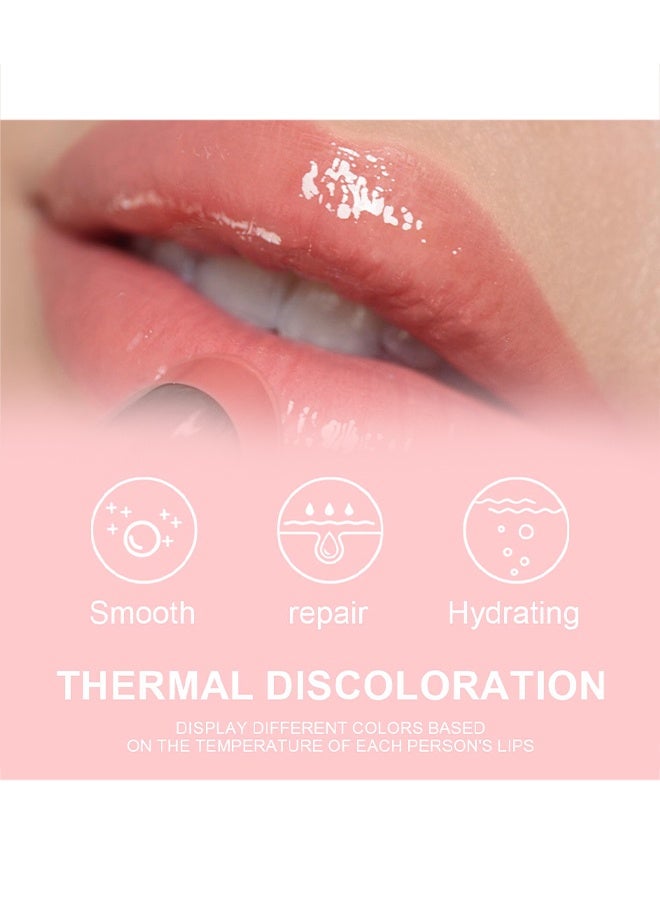 Dragon Ranee Thermochromic Lipstick，Peach Tinted Lipstick, PH Lip Color Changing Lipstick Balm For Women Girls, Mood Long Lasting Color Change Light Pink Lipstick Lip Tint ，Makeup Lip Plumper Gloss - Image 3
