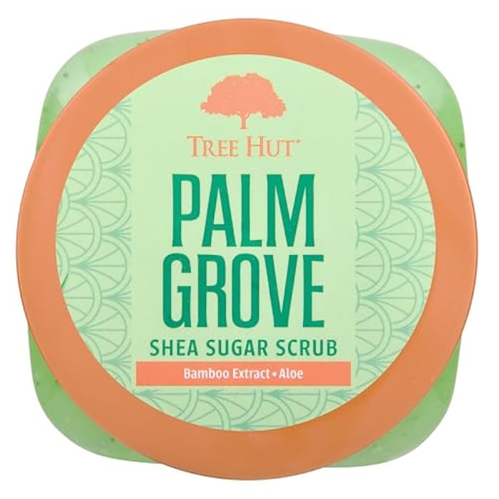 Tree Hut Palm Grove Shea Sugar Scrub, Exfoliating, Hydrating & Moisturizing Body Scrub with Shea Butter & Nourishing Essential Oils, Smooth & Soften Skin, 18 oz - Image 2