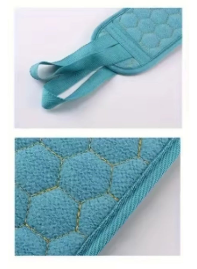 Premium 3-in-1 Bath Accessories Set – Back Scrubber, Exfoliating Glove & Shower Pouf - Image 5