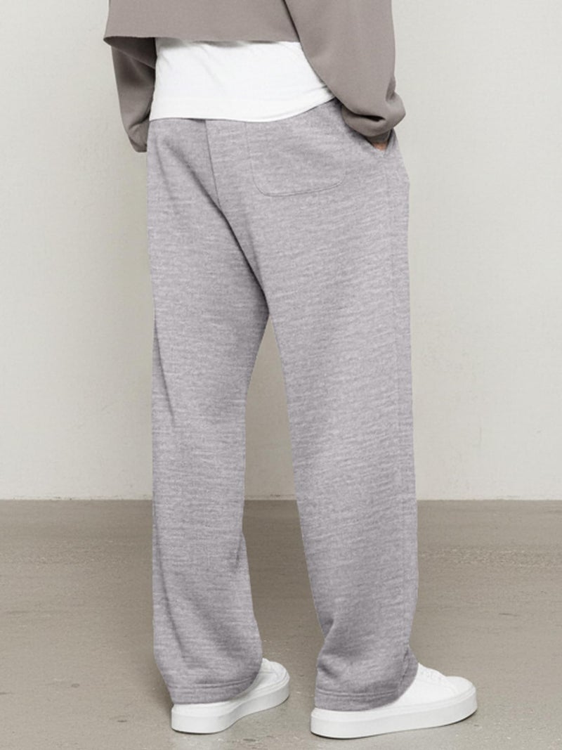 JMIERR Mens Wide Leg Sweatpants Baggy Lounge Travel Cargo Pants Fall Fashion Outfits 2026 Winter Clothes Joggers, 2XL, Light Grey - Image 2