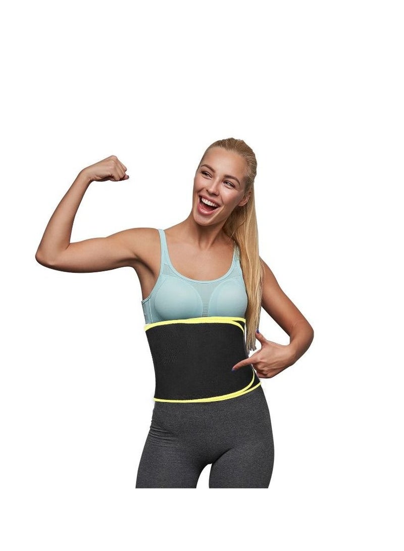 Trimmer Belt Body Shaper and Waist Slimmer for Weight Loss For Men and Women Yellow - Image 4