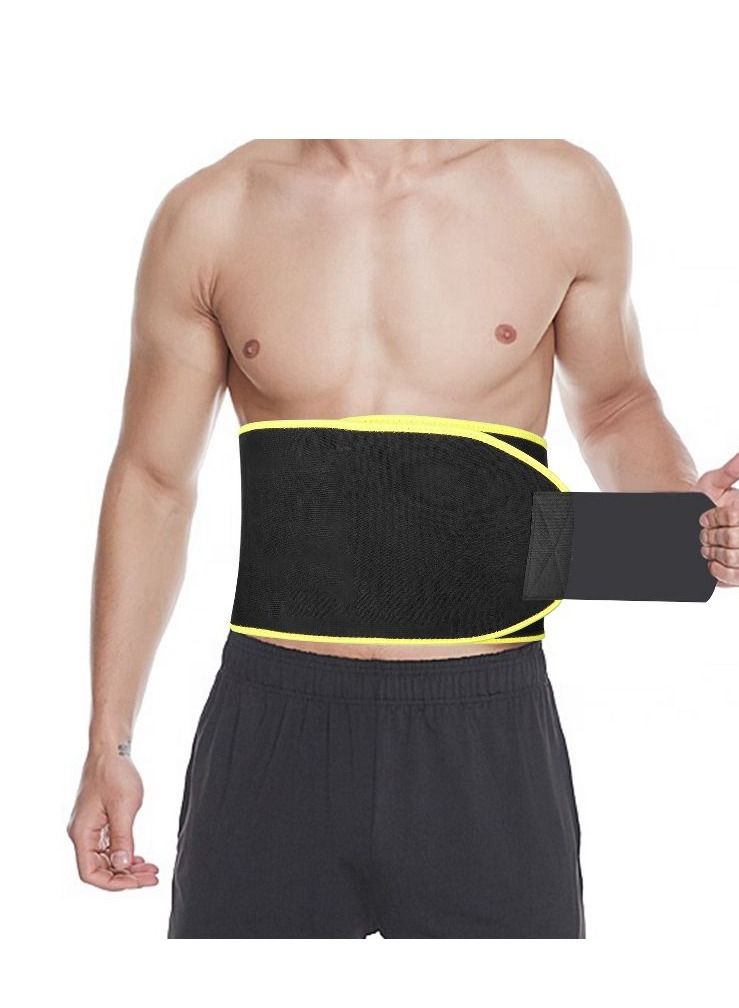 Trimmer Belt Body Shaper and Waist Slimmer for Weight Loss For Men and Women Yellow - Image 1