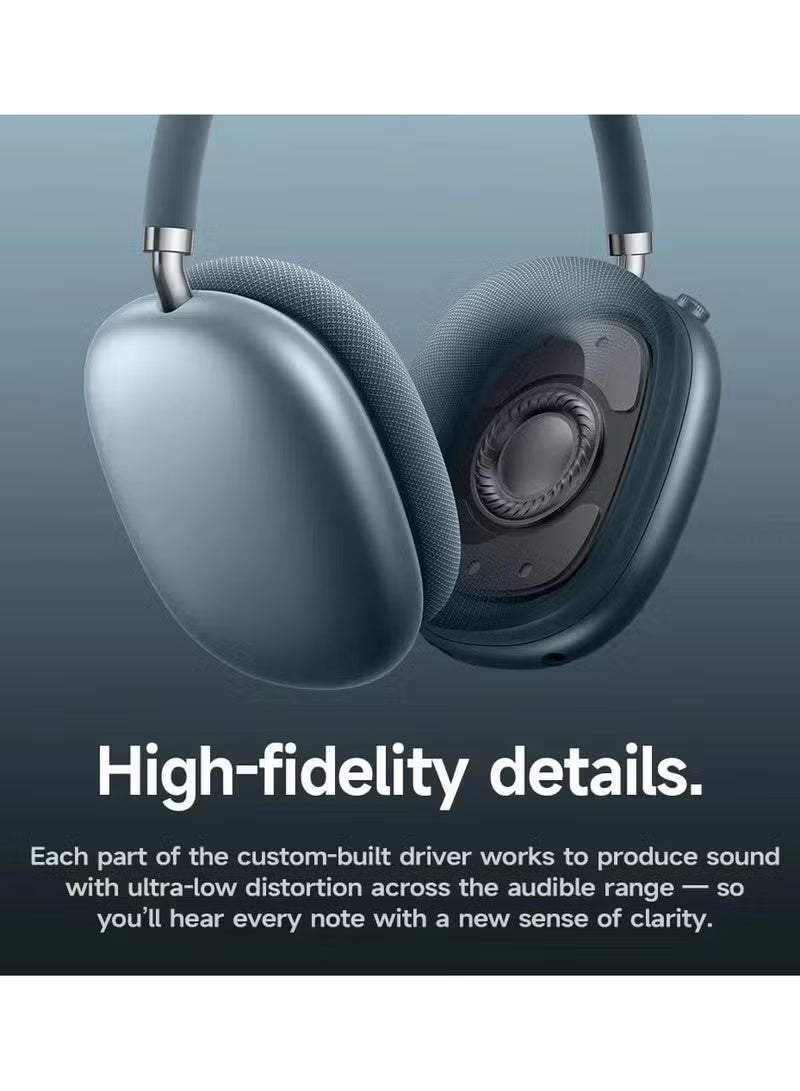 هوكو سماعات رأس W65 Plus ANC لتقليل الضوضاء بتقنية البلوتوث فوق الأذن لاسلكية كبيرة الحجم وأصوات عالية الدقة وسماعات رأس رياضية مع زر - Image 2