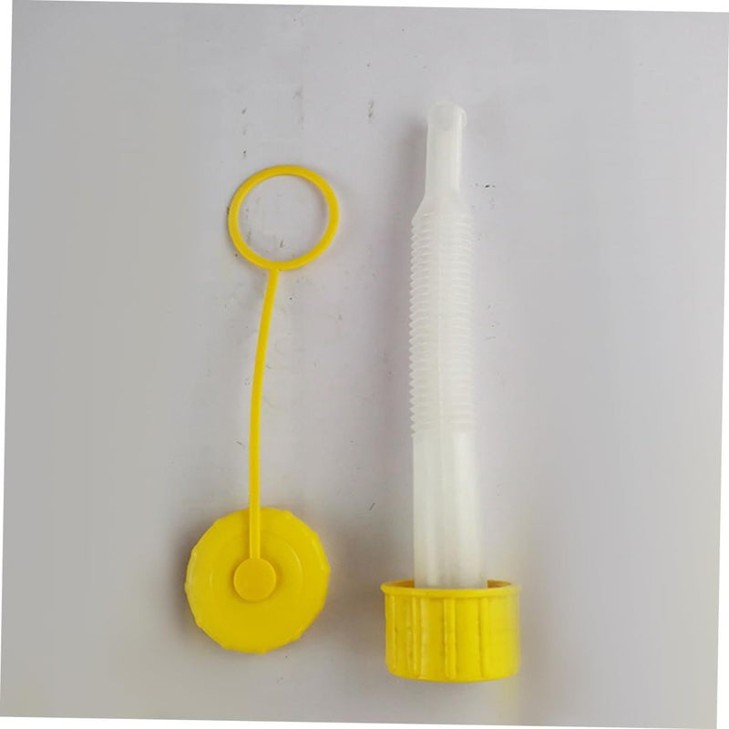 2 Pcs Can Nozzle Set Flexible Pour Spout Replacement Caps for Oil Cans Drum Transfer Hose Black - Image 5