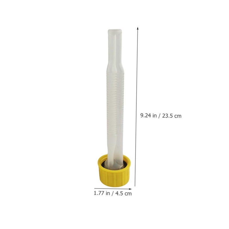2 Pcs Can Nozzle Set Flexible Pour Spout Replacement Caps for Oil Cans Drum Transfer Hose Black - Image 3