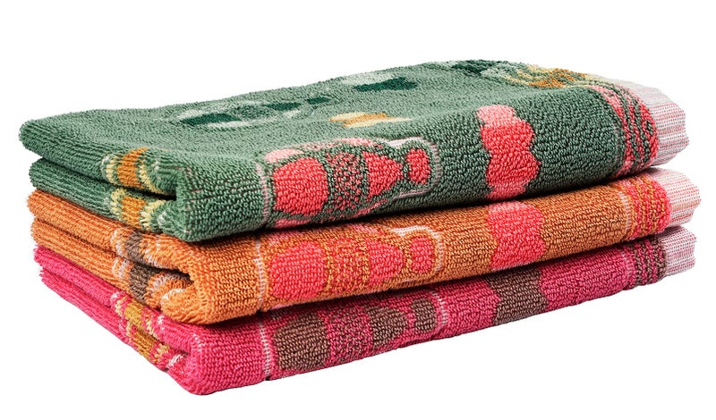 JENNY DENIAL 100% Cotton Hand Towels Set of 6 Soft & Absorbent (450 GSM) Multi Color (Size 16 * 24 Inch) - Image 1