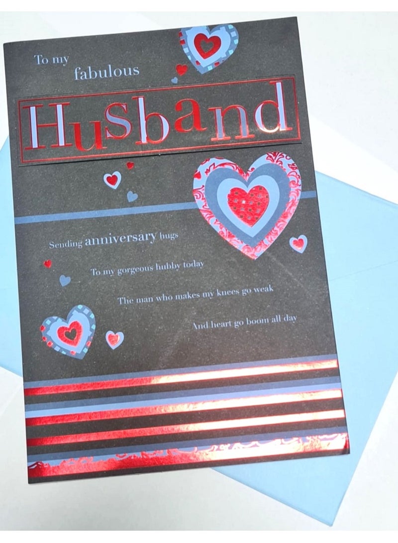 Generic A very special greeting card for the wonderful special husband, with a specially designed envelope, 17*25 cm  - Image 1