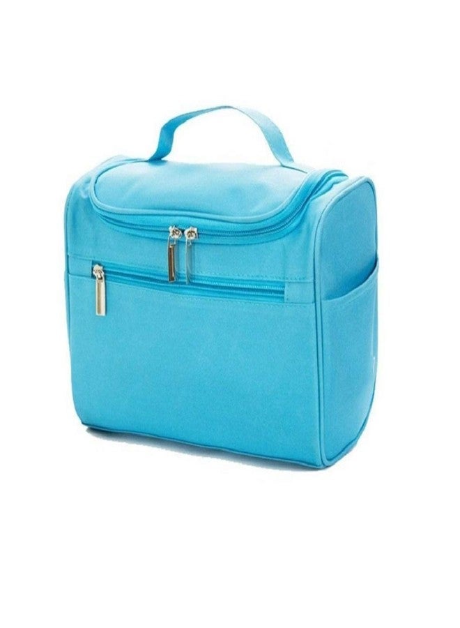 Luxula Hanging Toiletry Bag Cosmetic & Make up Travel Organizer with Hook for Women and Men (Blue) - Image 2