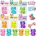 IJIGU Valentines Day Cards for Kids School 24 Pcs Cute Bear Squeeze Toys with Kids Valentines Cards Valentines Day Exchange Gifts for Kids Ideal Classroom Prize Party Favors Supply - Image 2