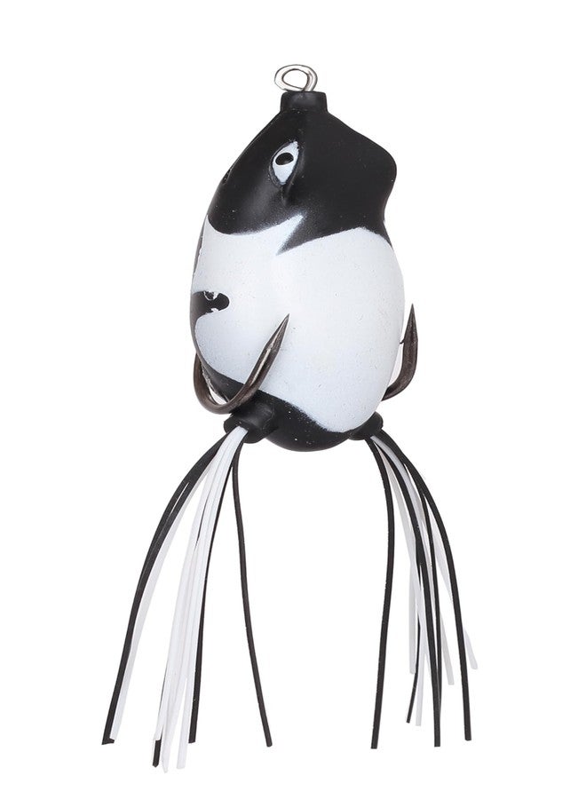 AUF Artificial Fishing Lures Modified Thunder Frog Fishing Soft Bait Plastic Fishing Lures (Black White Pattern) - Image 2